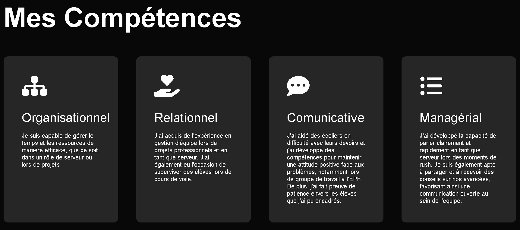 compétences